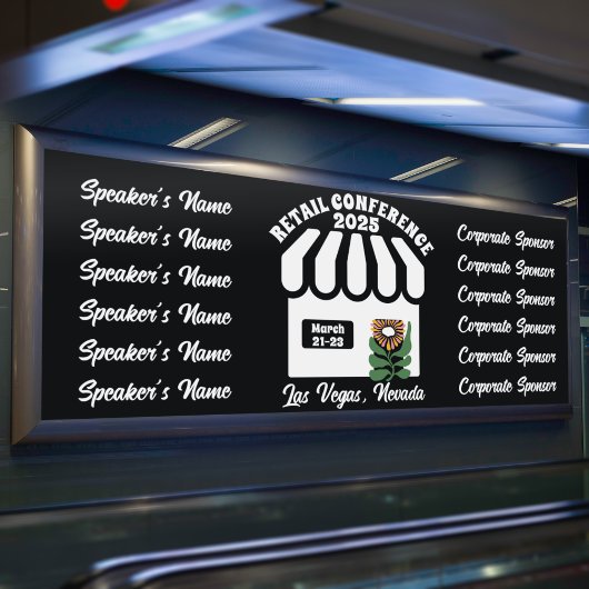 レトロスタイル小売会議 横断幕