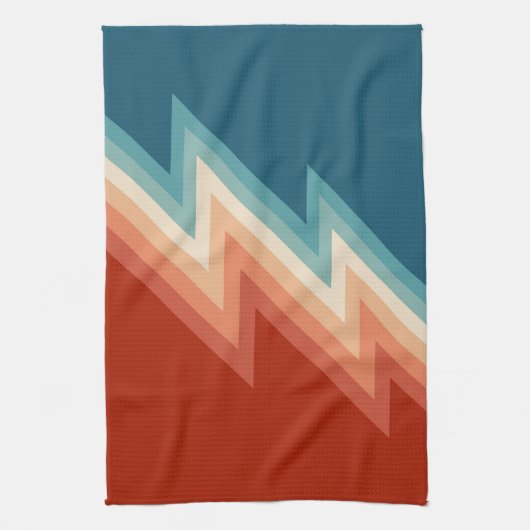 レトロスタイル山型 キッチンタオル (縦)