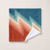 レトロスタイル山型 バスタオルセット (ウォッシュタオル)