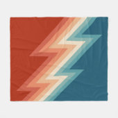 レトロスタイル山型 フリースブランケット (正面(横))