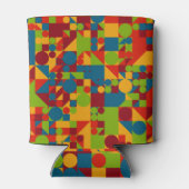 レトロスタイル幾何学姿 缶クーラー (裏面)