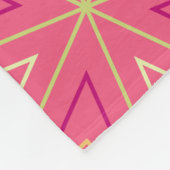 レトロスタイル幾何学 フリースブランケット (角)