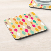 レトロスタイル抽象芸術パターン コースター (左側)