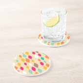 レトロスタイル抽象芸術パターン コースター (側面)