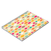 レトロスタイル抽象芸術パターン ノートブック (左側)