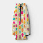 レトロスタイル抽象芸術パターン ボトルクーラー (裏面)