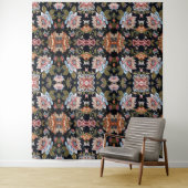 レトロスタイル数々の着色フローラオーナメント タペストリー (インサイチュ)