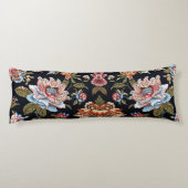 レトロスタイル数々の着色フローラオーナメント ボディピロー (裏面)