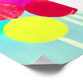 レトロスタイル棒つきキャンデー写真ポスター ポスター (角)