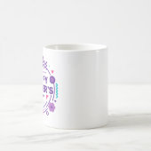 レトロスタイル母の日 Love You Mom コーヒーマグカップ (中央)