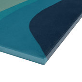 レトロスタイル波装飾 カッティングボード (角)