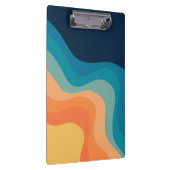 レトロスタイル波装飾 クリップボード (右)