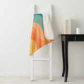 レトロスタイル波装飾 シェルパブランケット (インサイチュ)