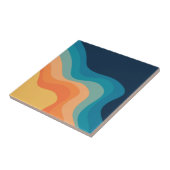 レトロスタイル波装飾 タイル (側面)