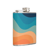 レトロスタイル波装飾 フラスク (右)