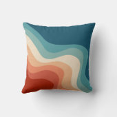 レトロスタイル波 クッション (裏面)