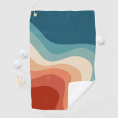 レトロスタイル波 ゴルフタオル (インサイチュ)