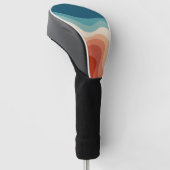 レトロスタイル波 ゴルフヘッドカバー (アングル)