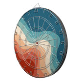 レトロスタイル波 ダーツボード (正面右)