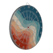 レトロスタイル波 ダーツボード (正面左)