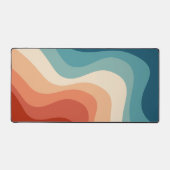 レトロスタイル波 デスクマット (正面)