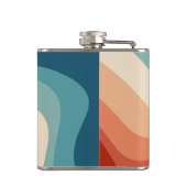 レトロスタイル波 フラスク (裏面)