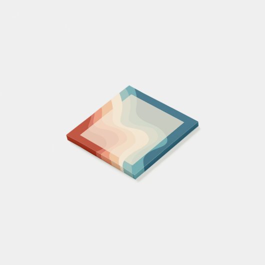 レトロスタイル波 ポストイット (アングル)