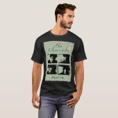 レトロスタイル爬虫類オーストラリア音楽ファン教会B Tシャツ (正面フル)