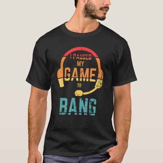 レトロスタイル私は私のゲームを停止したBang独立性 Tシャツ (正面)
