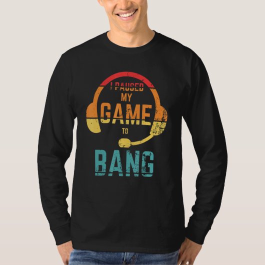 レトロスタイル私は私のゲームを停止したBang独立性 Tシャツ (正面)