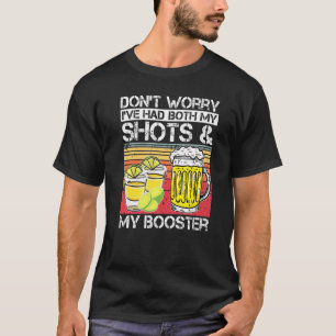 レトロスタイル私は私の両方のショットとMを持っている心配はない Tシャツ