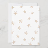 レトロスタイル第1の誕生日招待状 招待状 (裏面)