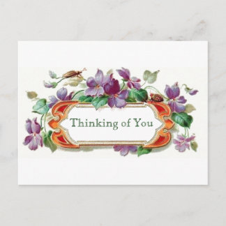 レトロスタイル考えズオブユーヴィンテージフローラ ポストカード