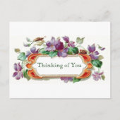 レトロスタイル考えズオブユーヴィンテージフローラ ポストカード (正面)