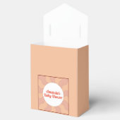 レトロスタイル花赤ちゃんシャワーお願いボックス フェイバーボックス (オープン)