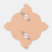 レトロスタイル花赤ちゃんシャワーお願いボックス フェイバーボックス (折り畳みなし)