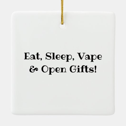 レトロスタイル蒸発レディークリスマス セラミックオーナメント (裏面)