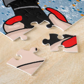 レトロスタイル蒸発レディ ジグソーパズル (側面)