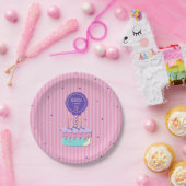 レトロスタイル誕生日パーティー紙プレート ペーパープレート (パーティー)