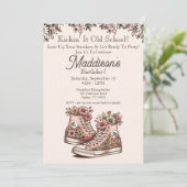 レトロスタイル誕生日招待状 招待状 (スタンド正面)