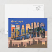 レトロスタイル読のはがき ポストカード (正面/裏面)