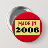 レトロスタイル18th birthday badge 2006 缶バッジ (正面&裏面)