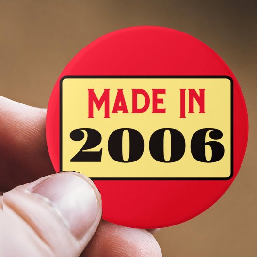 レトロスタイル18th birthday badge 2006 缶バッジ