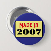 レトロスタイル18th birthday badge 2007 缶バッジ (正面&裏面)