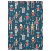 レトロスタイル1950年代ヴィンテージロボット クリップボード (裏面)