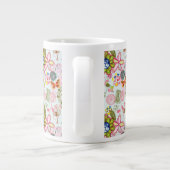 レトロスタイル2の花柄 ジャンボコーヒーマグカップ (裏面)