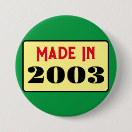 レトロスタイル21st birthday badge 2003 缶バッジ