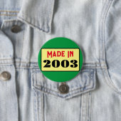 レトロスタイル21st birthday badge 2003 缶バッジ (インサイチュ)