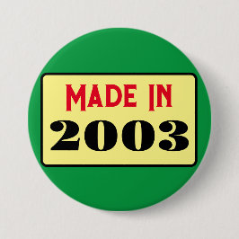 レトロスタイル21st birthday badge 2003 缶バッジ