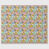 レトロスタイル3 ラッピングペーパー (フラット)